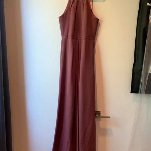 Banana Republic/Weddington Way Mauve Bridesmaids Dress with pockets - Picture 3 of 6
